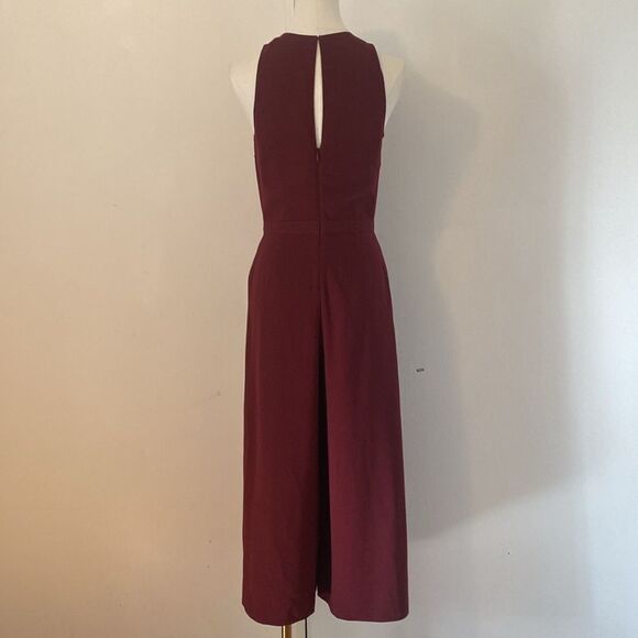 JOIE Mairead Maroon Wide-Leg Jumpsuit Size 2 - Picture 8 of 16